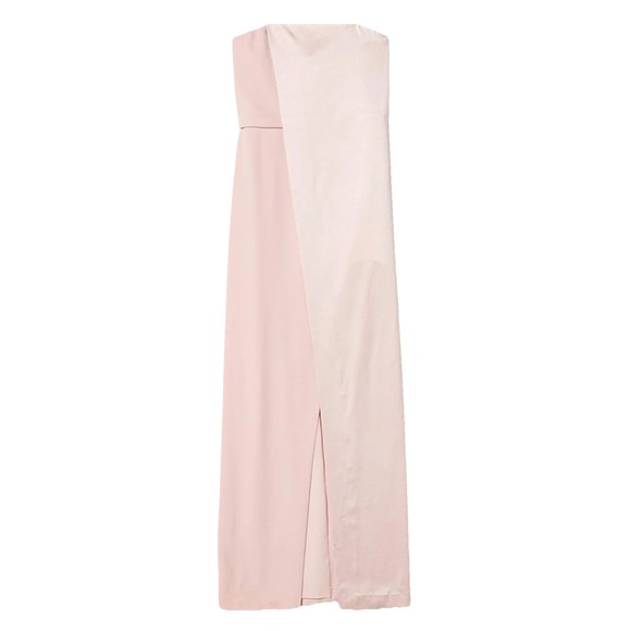 Halston Heritage Dresses & Skirts - NWT Halston Heritage 'Barely‎ Pink' Strapless Gown with Silk Overlay Size 10